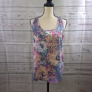 Olive & Oak Blue Pink Watercolor Tank Top